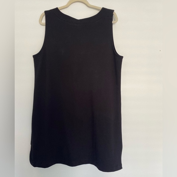 Susan Graver‎ Women’s Black Jumper Size Large Pockets Minimalist Knee Length - Picture 5 of 10